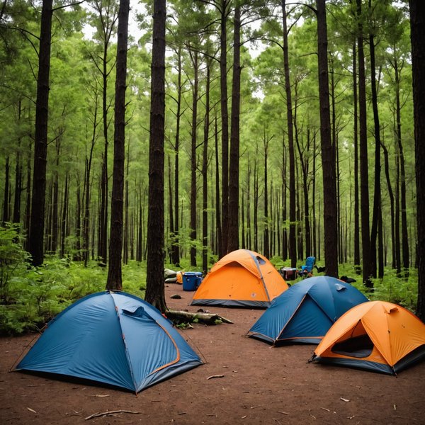Quels sont les équipements indispensables pour un camping en région de forêts sèches?